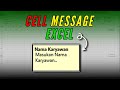 Membuat Cell Message di Ms Excel | Tutorial Ms Excel