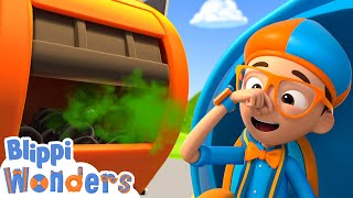 Blippi Animated Series | Garbage Truck | Vehicle Videos For Kids | Cartoons For Kids