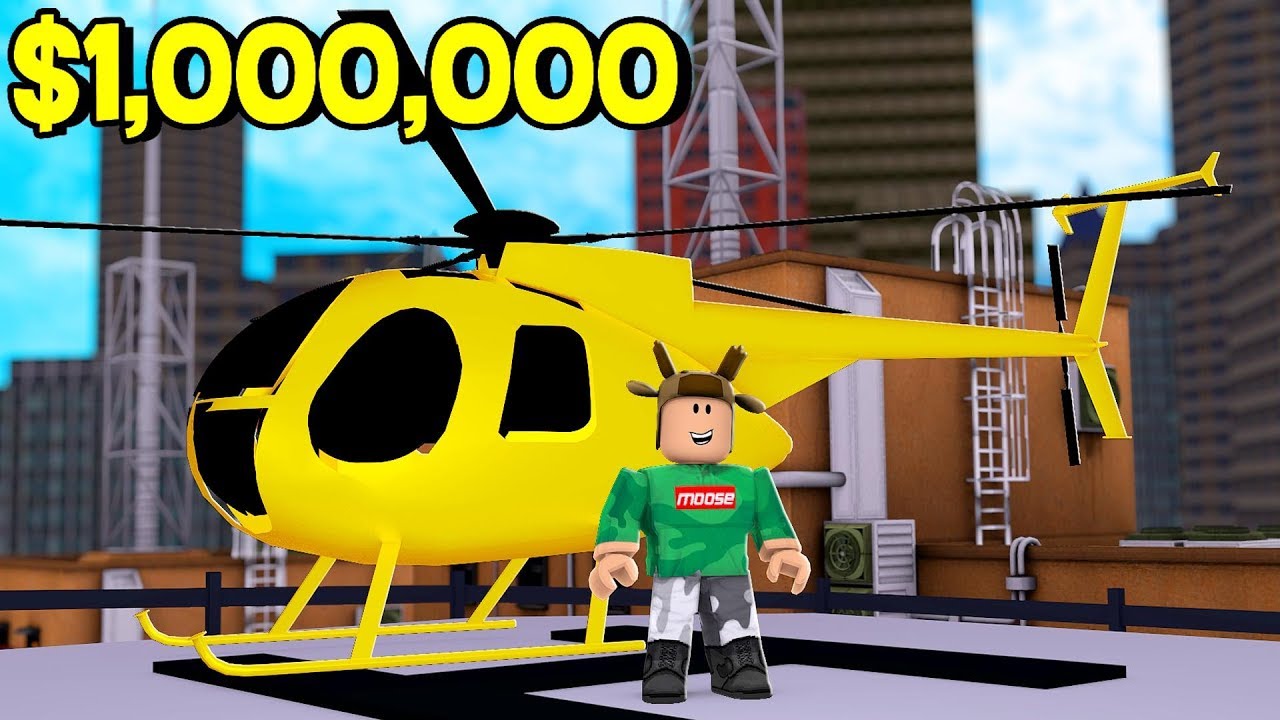 Buying A 1 000 000 Gold Helicopter Roblox Vehicle Simulator Youtube - mooseblox roblox car simulator