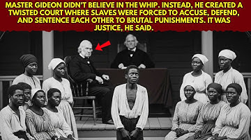 THE PLANTATION MASTER WHO MADE HIS SLAVES JUDGE EACH OTHER FOR THEIR CRIMES