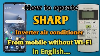 How to use sharp inverter ac remote from mobile without WiFi in English..... screenshot 2