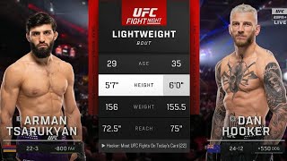 Arman Tsarukyan vs Dan Hooker Full Fight Highlights