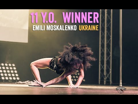 11 years old winner Emily Moskalenko - Alex Pole Dance Championship 2017 -