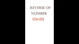 reverse of number in python programming