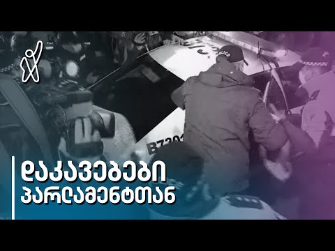 პარლამენტის წინ მიმდინარე აქციაზე სირცხვილიას სამი აქტივისტი