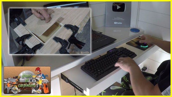 Bandeja extraible para teclado del ordenador #RECICLAJEALPODER DIY 
