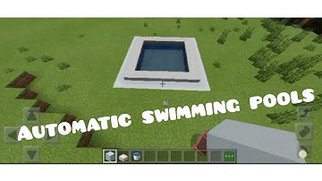 minecraft pe | HOW TO MAKE A AUTOMATIC POOL | #tutorial | # minecraft beta | joy albao|