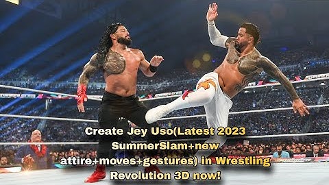 How to make Jey Uso(Latest 2023) in Wrestling Revolution 3D | Wrestling Empire |Jey Uso caw in wr3d