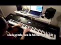 Al que esta sentado en el trono - pista instrumental de piano con letra, karaoke