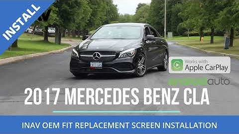 INSTALLATION INAV 10.25 Android Replacement Screen Mercedes Benz CLA CarPlay Backup Cam Navigation