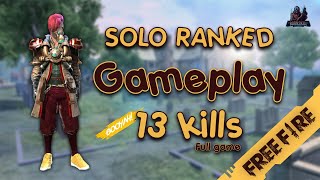 [B2K] فري فاير رانكد سولو قايم كامل | FREE FIRE SOLO RANKED FULL GAME