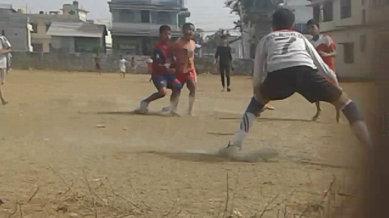 Football in motherland english boarding school damak-10 (jhapa)