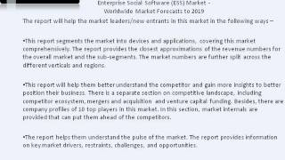 Enterprise Social Software (ESS) Industry - Demand Analysis & Worldwide Market Forecasts 2019 screenshot 3