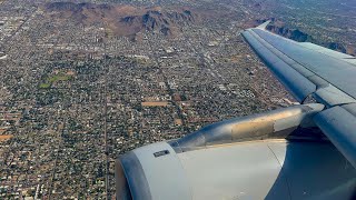 [4K] – Beautiful Phoenix Landing – American Airlines – Airbus A319-100 – PHX – N837AW – SCS 1165