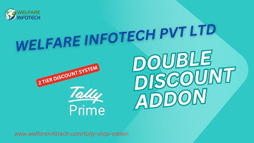 Apply two levels of discounts on each item in a Sales or Purchase voucher in Tally Prime