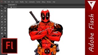 Deadpool Marvel #Comics - Speed Drawing (Adobe Flash)