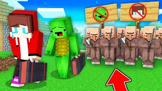 Why Did VILLAGERS KICK JJ And Mikey Out Of The Village in Minecraft Maizen