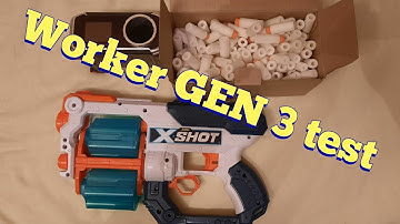 FLASHFOAM SHORTS - X Shot Xcess 141 fps Worker GEN3 Chronograph (170 fps with X-Shot halflenghts)