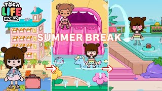 夏の旅行 ウォーターパーク プール遊び トッカライフ アプリ / Water Park! Summer Break Day in My Life | Toca Life World