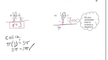 1.1 Solving Simple Equations