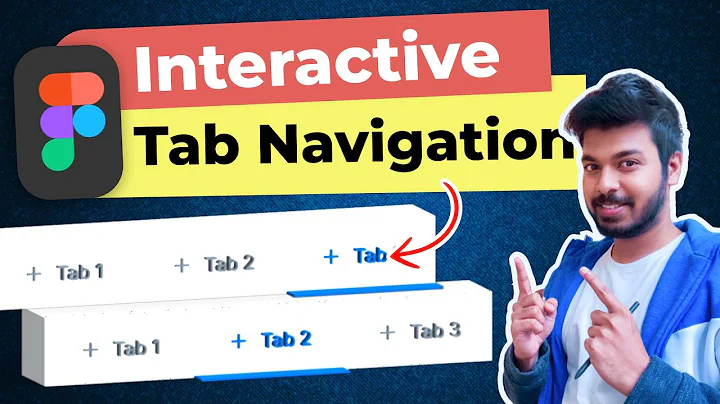 How to Design an Interactive Navigation Tabs in Figma | Beginners Tutorial