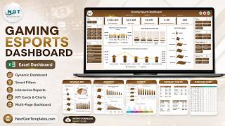Gaming Esports Dashboard in Excel