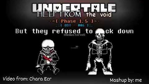 But they refused to back down Mashup #lastbreathsans #disbeliefpapyrus #undertaleaus