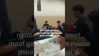 nyoba latihan pake drum virtual #cover #coversong #band #senjateduhpelita