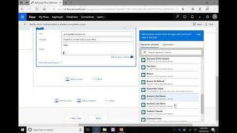 Microsoft Forms/Flow to create a digital hall pass