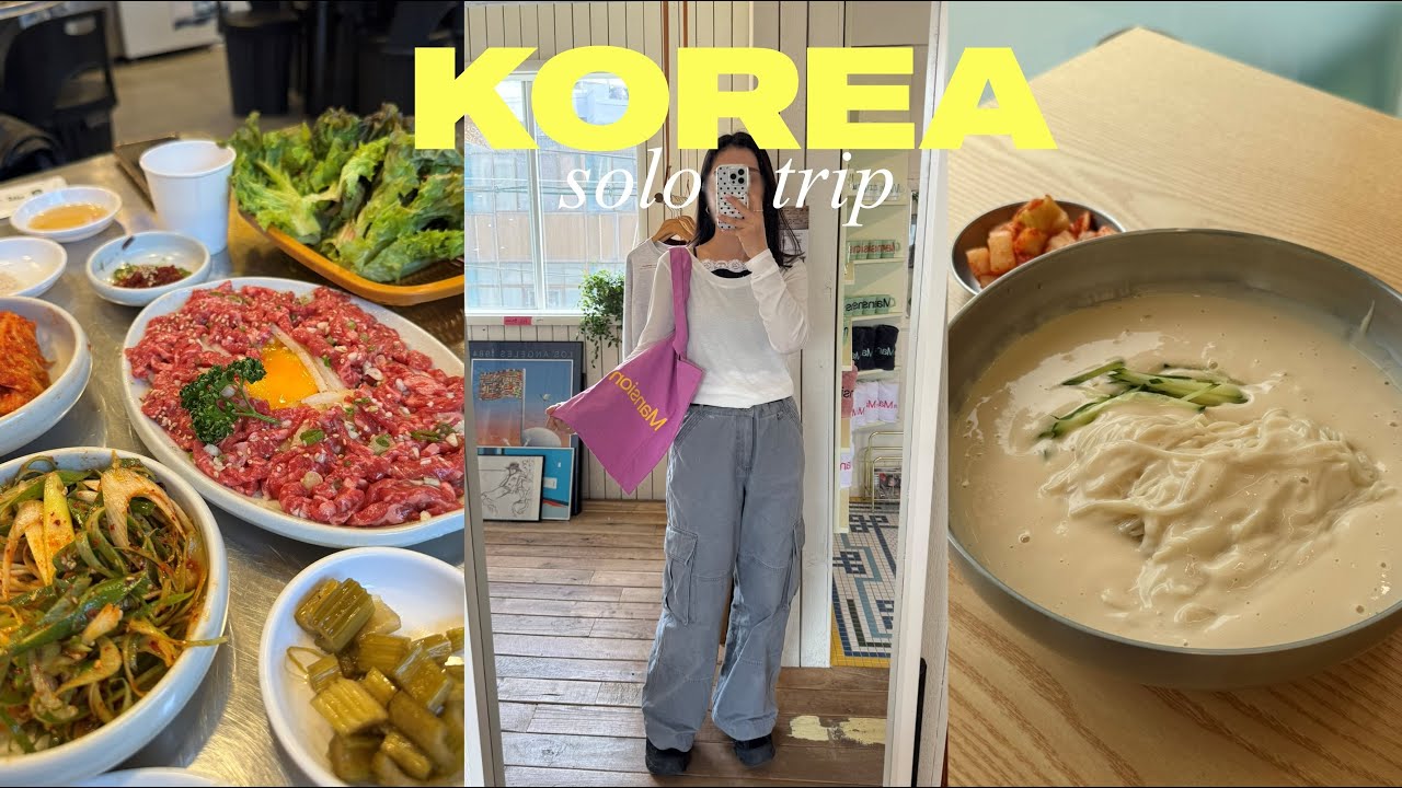 ENG ) 韓国一人旅 * 釜山おすすめショップ駆け巡り！人生一のモクサルとホドゥガジャ　　　　　vlog ひとり旅 モッパン 買い物 観光 春