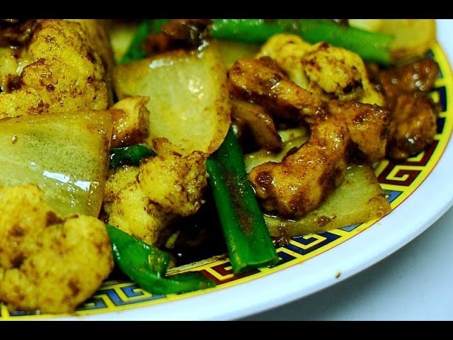 Stri Fry : Spicy Curried Chicken with Cauliflower | HAPPY WOK