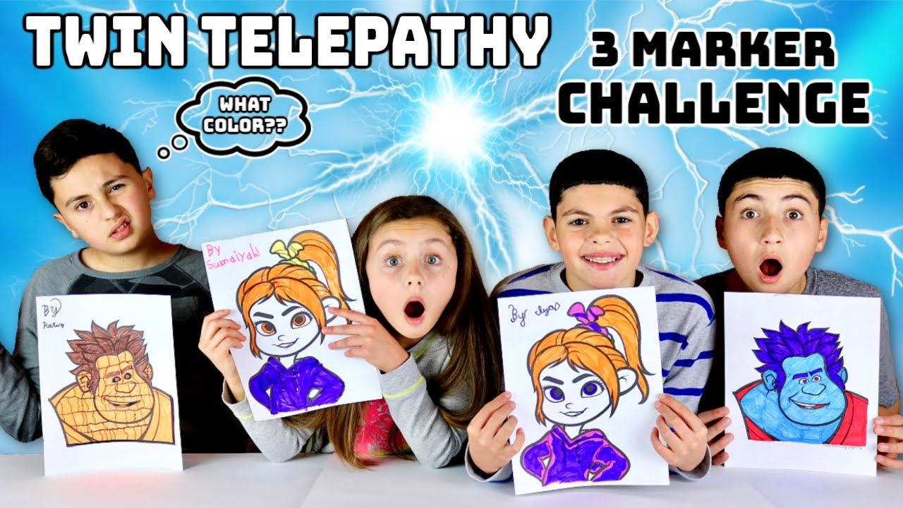 TWiN TELEPATHY 3 MARKER CHALLENGE!! | WRECK iT RALPH 2 | RaD KiDs TV radar cezaları 2019