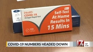 COVID-19 numbers down
