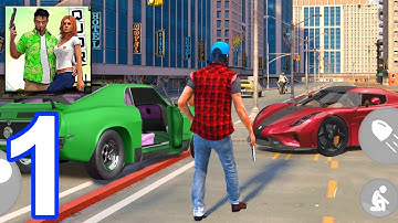 Gangster Vegas OpenWorld - Miami Crime Simulator - Gameplay Walkthrough Part 1 (iOS, Android)