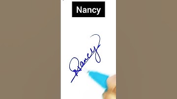 "Nancy" name signature style #shorts