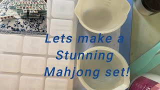 Resin Project - How to make a Stunning Mahjong Set! #mahjong #diy