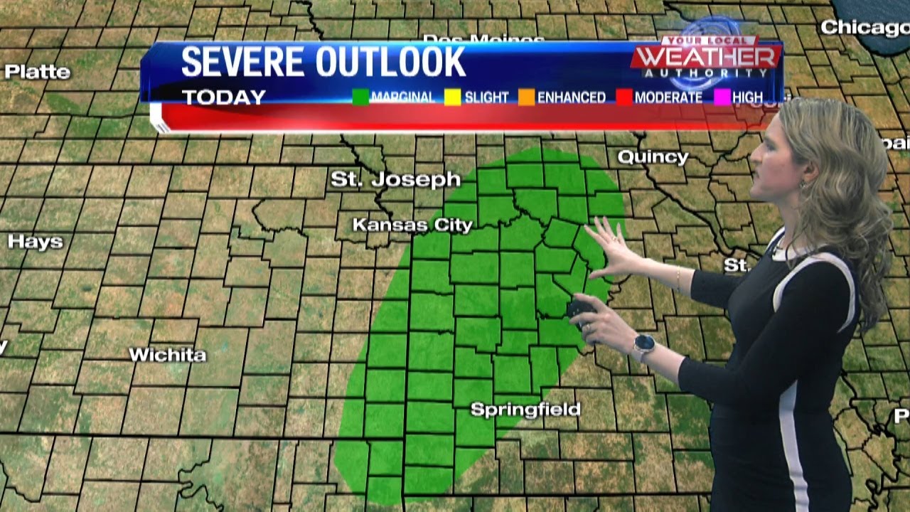 Strong to severe storms possible Wednesday evening - YouTube