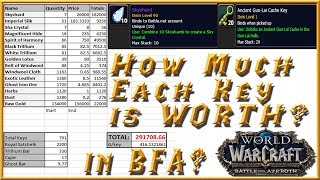 How Much is Each Key & Skyshard Worth and Why Vale is 50k/h? - BFA Pre Patch Gold Farming / Making
In this Video I will Show you Quick Statistics of the BFA Pre Patch Vale Farming, why it is Easy Gold Making and How Much each Key and Skyshard is worth.
In this video I will show you the spreadshit with statistics that I have made, during opening the 701 keys Ive farmed in the course of 18 hours.
But is Vale still working in Battle for Azeroth for Gold Making?
Ofc it is. That is why I am making this video, otherwise it would be useless :D
I have made a video guide How to Farm Vale for Gold and is it still Profitable if you want to watch it here:
https://www.youtube.com/watch?v=Y5Q_LYowf4g&index=7&list=PLCA1zW8xiMr7rqn10bL-eX-3CaRwCGski
Also here is Another Video that might be helpful and explain What is Vale and How to Farm Alani Mount, Sell it, and Profit:
https://www.youtube.com/watch?v=rrj5Fe81F9k&list=PLCA1zW8xiMr43QygnjojrAjrKhYGFPga-
If you have any questions, as always post them below!
Meanwhile Thank you for watching and stay Cool!
- Here is how you can support me:
https://patreon.com/umrentv
https://streamlabs.com/umren
https://www.amazon.com/hz/wishlist/ls...
- Here is my social media:
https://twitch.tv/umren - Live Stream
https://twitter.com/umrentv - News and Updates
https://facebook.com/umrentv - same but for Facebook fans
Websites:
https://umren.tv
https://umrentv.win How Much is Each Key & Skyshard Worth and Why Vale is 50k/h? - BFA Pre Patch Gold Farming / Making