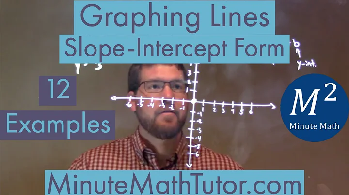 Graphing Lines Using Slope-Intercept Form | 12 Examples