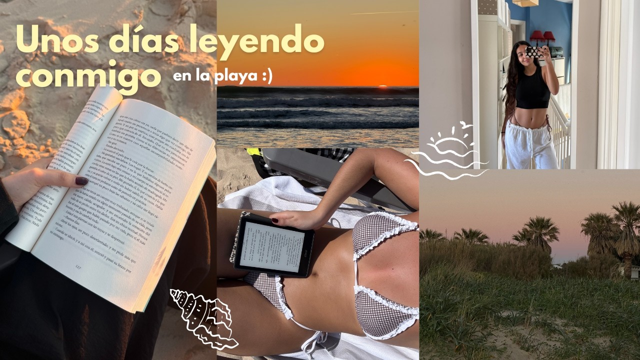 unos días leyendo conmigo en la playa🦢📖🐚🎞️