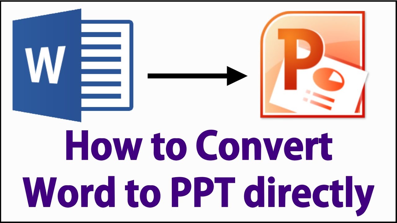 how to convert word to presentation