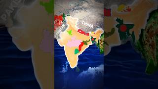 🔥 Did you know  5 Indian States with No International Boundary #facts #shortsfeed #geography #short