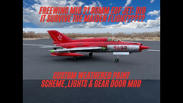 Freewing MiG 21 80mm EDF JET! Did it Survive the Maiden Flight?