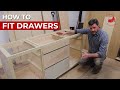 How to Fit Drawers - Save Money with DIY Wooden Drawer Slides!