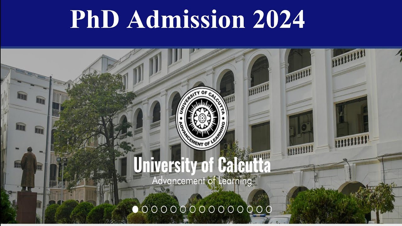 PhD Admission 2024 // Calcutta University // West Bengal - YouTube