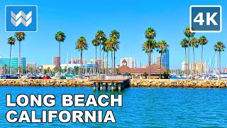 [4K] Riding AquaLink Water Taxi in Long Beach, California -  Scenic Ferry Boat Tour🎧 Binaural Sound