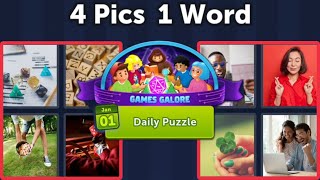 4 Pics 1 Word Daily Puzzle January 1, 2022 Games Galore screenshot 1