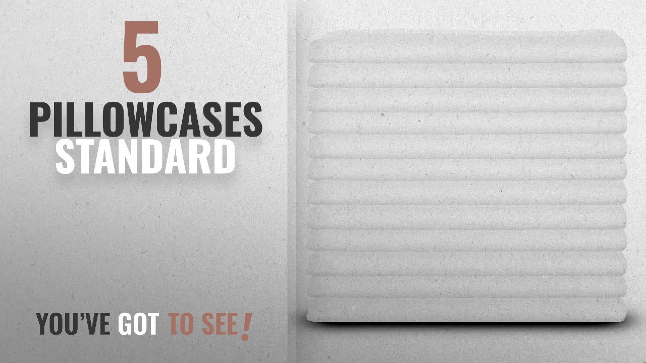 Top 10 Pillowcases Standard [2018]: ELITE White Pillowcases, Standard Size, T-180 Percale, 12-Pack