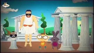 Greek Jesus Mango And Bunny Jumping To Tickety Toc Theme Song