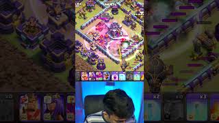 even PRO player shocked after THIS mix attack on TH15 #shorts